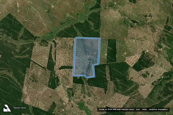 Imagem de satélite de Fazenda Az de Ouro - Parcela 1 em Caracol - MS