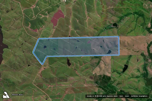 Imagem de satélite de Campos Natalinos - Parte 1 em Aceguá - RS