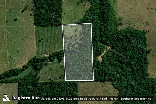 Imagem de satélite de FAZENDA SÃO JOSÉ - LOTE 19 em Machadinho D'Oeste - RO