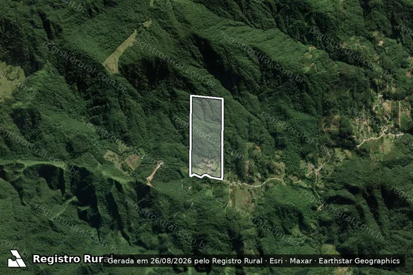 Imagem de satélite de SITIO SCHMITT - Matrícula USUCAPIÃO Nº 0001033-95.2013.8.24.0011/SC em Guabiruba - SC