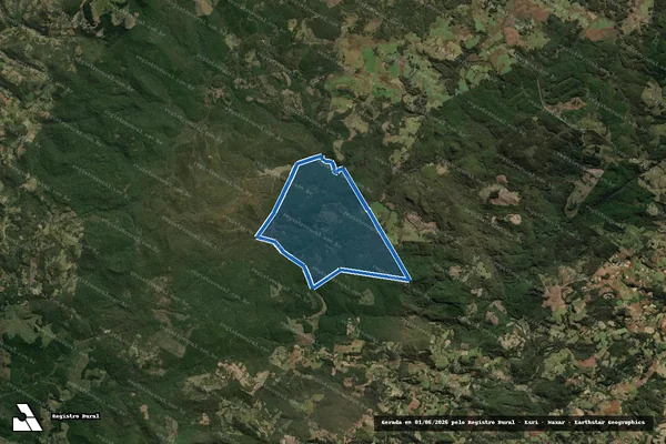Imagem de satélite de FAZENDA GOIABEIRA - Lote GLEBA B em Calmon - SC