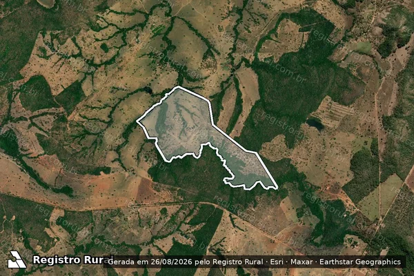 Imagem de satélite de Fazenda Recanto do Vovô Mirto II - Parte 1 em Formoso - GO