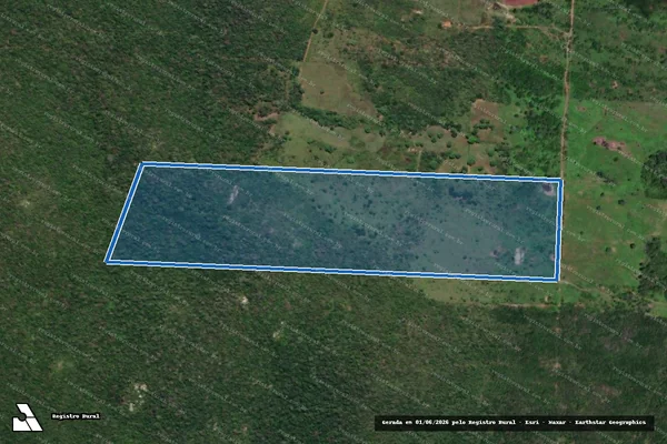 Imagem de satélite de PROJETO DE ASSENTAMENTO POTENGI - LOTE 156 - Parte 1 em Serra Caiada - RN