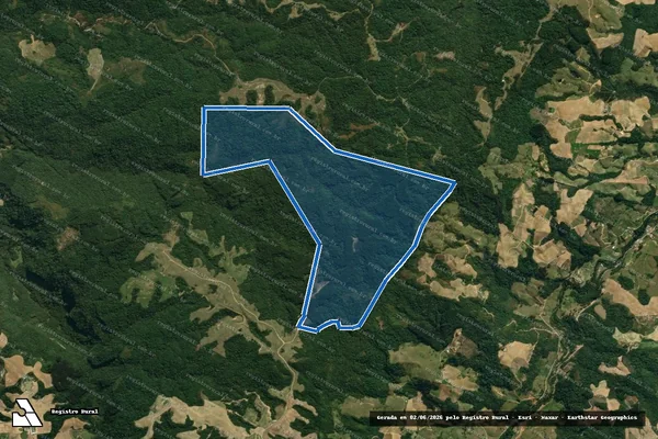 Imagem de satélite de Mat 39651  - ÁREA REMANESCENTE em Leoberto Leal - SC