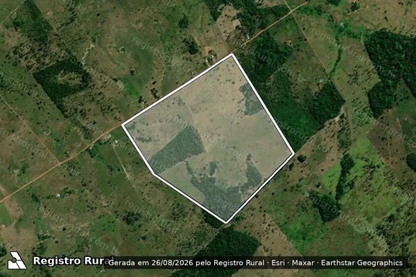 Imagem de satélite de FAZENDA FELIZARDA - Parcela 1 em São Domingos do Araguaia - PA
