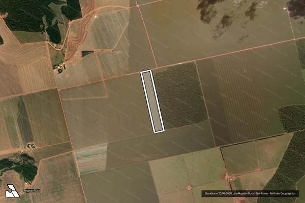 Imagem de satélite de FAZENDA NOSSA SENHORA APARECIDA - PARCELA 02 em Vera - MT