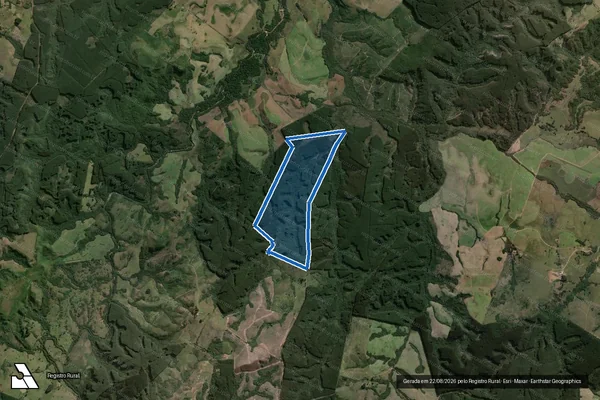 Imagem de satélite de Horto Florestal Cerro Vermelho III em Butiá - RS