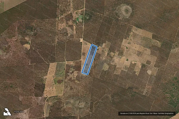 Imagem de satélite de FAZENDA SANTA ANA - FAZENDA SANTA ANA_GLEBA_24 em Verdelândia - MG