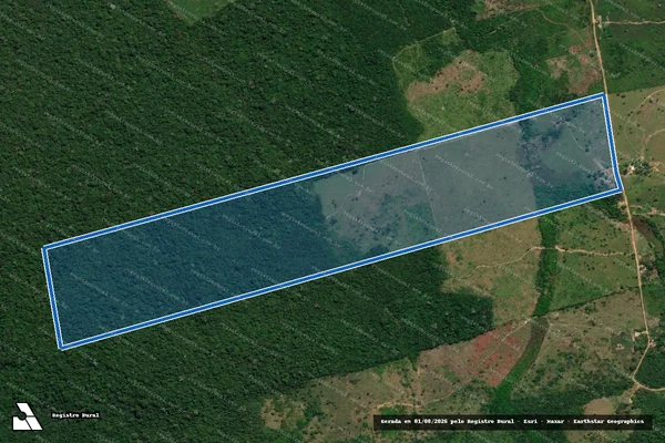 Imagem de satélite de SÍTIO BOA ESPERANÇA ? GLEBA CUPARI  - Parte 1 em Rurópolis - PA