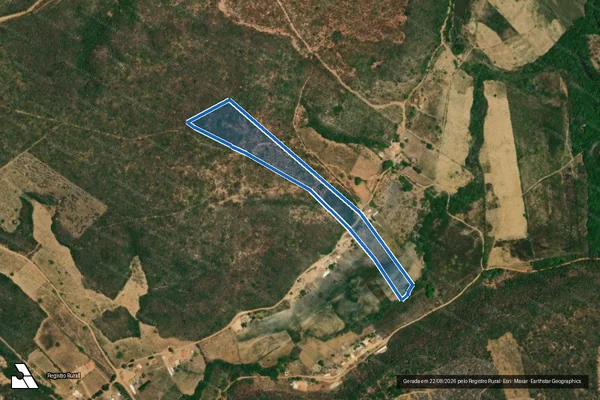 Imagem de satélite de FAZENDA BARRA DO MATO GROSSO - Parte 1 em Rio Pardo de Minas - MG