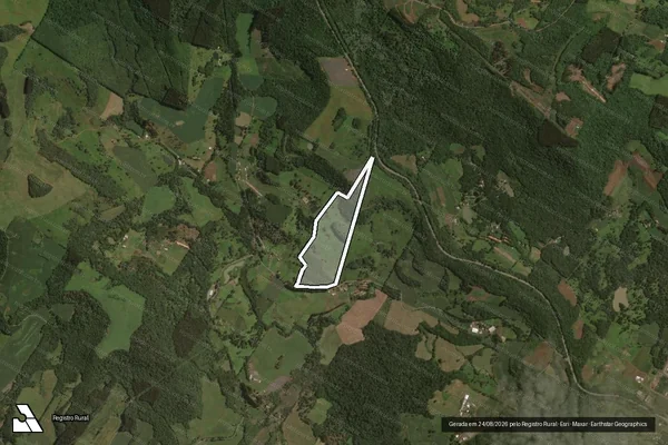 Imagem de satélite de Colonia Km 20 - Área Remanescente em Joaçaba - SC
