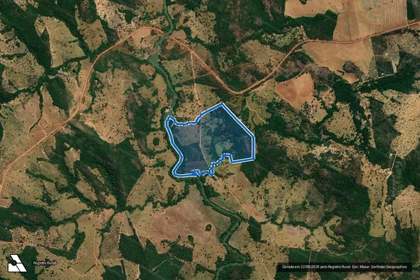 Imagem de satélite de Fazenda Pedreira de Cima - Parte 1 em Orizona - GO