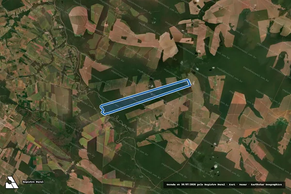Imagem de satélite de Fazenda Odeon III - Parte 1 em Nova Mutum - MT