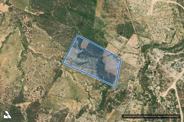 Imagem de satélite de FAZENDA OLHO D AGUA SANTA ROSA - Parte 1 em Pedro Avelino - RN