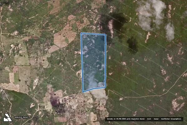 Imagem de satélite de FAZENDA SÃO PEDRO - Parte 1 em São José dos Cordeiros - PB