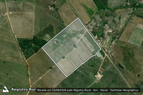 Imagem de satélite de SITIO PRIMAVERA - Parcela 1 Área Remanescente. em Itabaianinha - SE