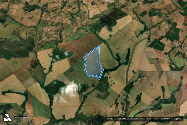 Imagem de satélite de FAZENDA CAETITU - Parte 1 em Santa Isabel - GO