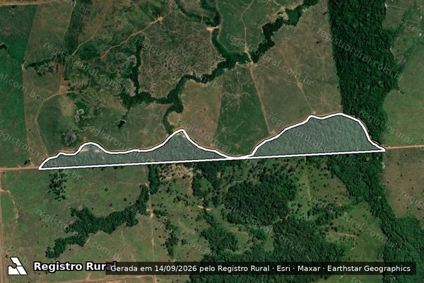 Imagem de satélite de FAZENDA BARRETO 2C– GLEBA JOÃO BENTO