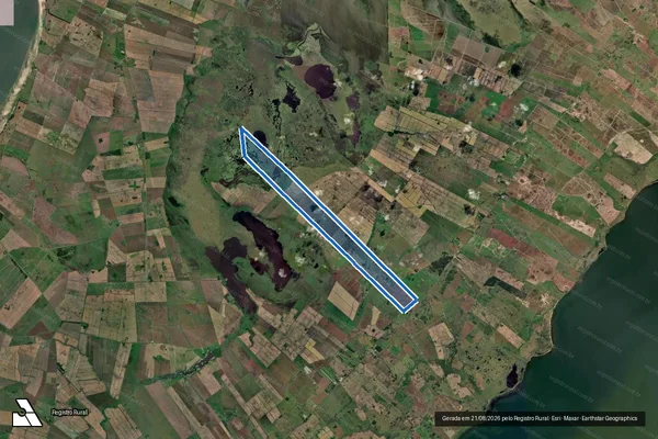 Imagem de satélite de Fazenda Espindola em Santa Vitória do Palmar - RS