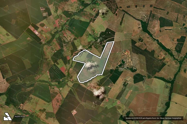 Imagem de satélite de Fazenda Laranjeira - Parte 1 em Campo Grande - MS
