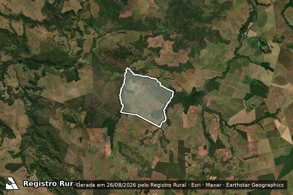 Imagem de satélite de Faz Nascente do Luar - Parte 2 em Costa Rica - MS