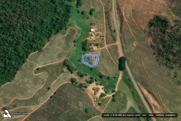 Imagem de satélite de Sítio Goiabeira - Parcela 01 em Jequeri - MG