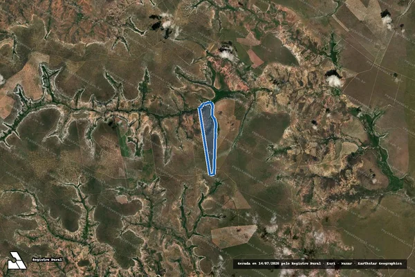 Imagem de satélite de TRÊS RIACHOS em Santa Fé de Minas - MG