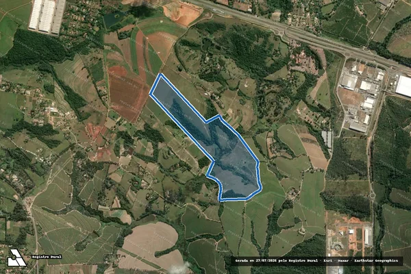 Imagem de satélite de Fazenda Nakamura - Parcela 1 em Sorocaba - SP
