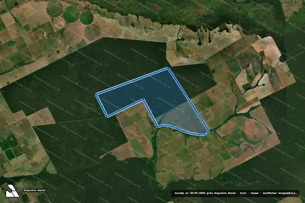 Imagem de satélite de FAZENDA SANTA PAULA ? GLEBA 02 - Parte 1 em Nova Lacerda - MT