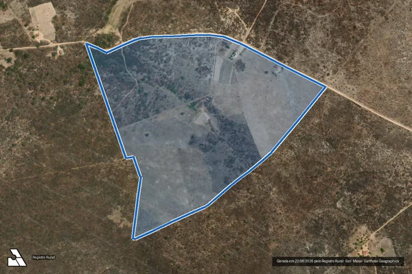 Imagem de satélite de Sitio Lagoa Do Mocó-Lote 4719 - Parte 1 em Ouricuri - PE