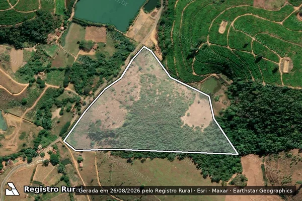 Imagem de satélite de Sitio Zanetti - Gleba ? C em São Roque do Canaã - ES