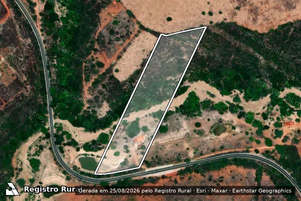 Imagem de satélite de FAZENDA CHACARA E LARGA - ÁREA II E FAZENDA ONÇA - Parte 3 em Virgem da Lapa - MG