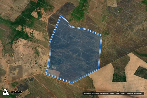 Imagem de satélite de FAZENDA SUCUPIRA(PARTE), LOT° SÃO SILVESTRE, 5ª ETAPA - Parte 1 em Palmas - TO