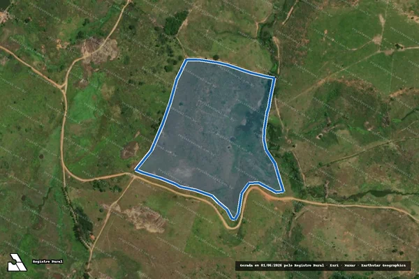 Imagem de satélite de fazenda guanabara - Parte 1 em Carlos Chagas - MG
