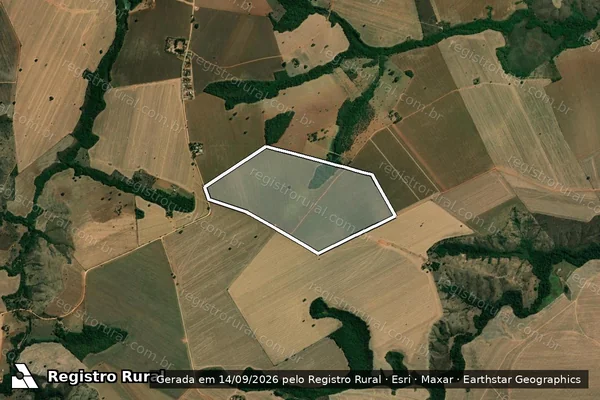 Imagem de satélite de Fazenda Tabatinga e Fazenda Confusão e Tabatinga - Parcela 1 em Catalão - GO