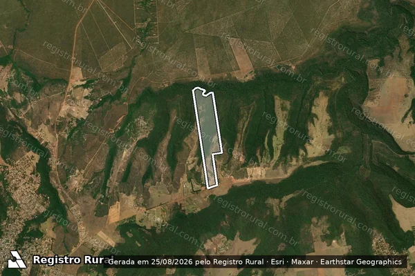 Imagem de satélite de FAZENDA SANTA CARLA - Parte 1 em Chapada dos Guimarães - MT