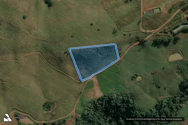 Imagem de satélite de PARTE DO LOTE RURAL N° 107 - PARCELA 01 em Xavantina - SC