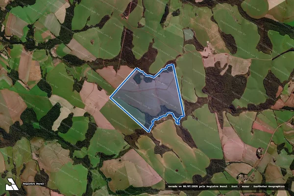 Imagem de satélite de Fazenda Kumbaya ? Mat 5542 - Fazenda Kumbaya ? Gkeba A em Chiapetta - RS