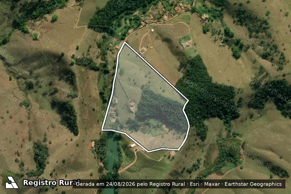 Imagem de satélite de Estância Serena - Área 3 em Redenção da Serra - SP
