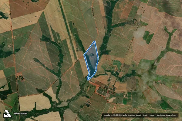 Imagem de satélite de Fazenda Santa Lucia - Gleba 02 em Bilac - SP