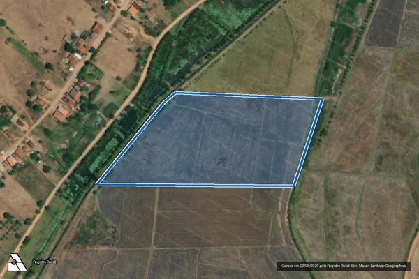 Imagem de satélite de Lote 340 - Quadra 50 - Parte 1 em Igreja Nova - AL