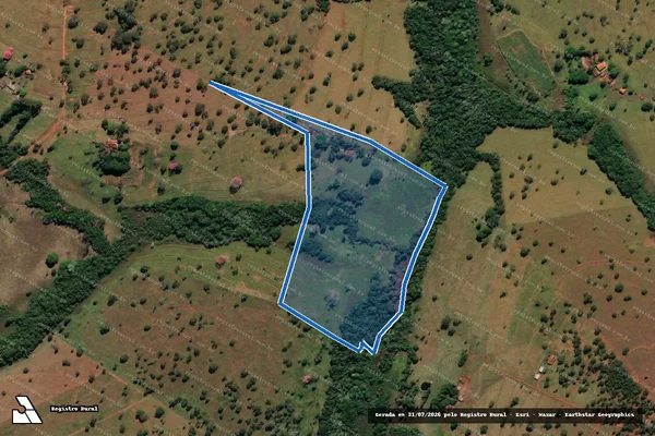 Imagem de satélite de Fazenda Água Limpa - Gleba 02 em Comendador Gomes - MG