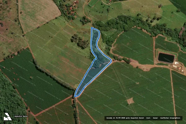 Imagem de satélite de Fazenda Santa Maria do Morro Selado - Gleba 02 em Itirapuã - SP