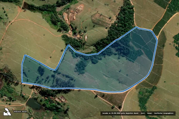 Imagem de satélite de FAZENDA SERTÃOZINHO - Parcela 2 em Divisa Nova - MG