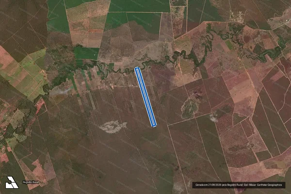 Imagem de satélite de Lote 05 - Projeto de Assentamento Boa Esperança - Parte 1 em Verdelândia - MG
