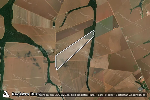 Imagem de satélite de FAZENDA SANTA IZABEL – LOTE 14 – SETOR 03 – LINHA 03 em Lucas do Rio Verde - MT