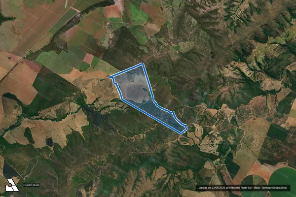 Imagem de satélite de Fazenda Manoel Joaquim - 001 em Guarda-Mor - MG