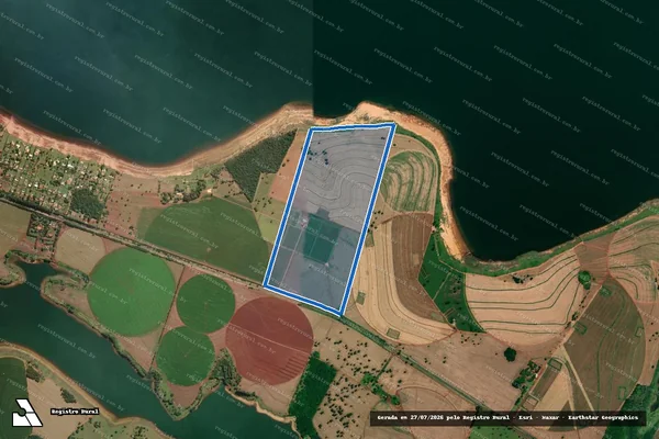 Imagem de satélite de Fazenda Pouso Alegre - Parcela 1 em Itaí - SP