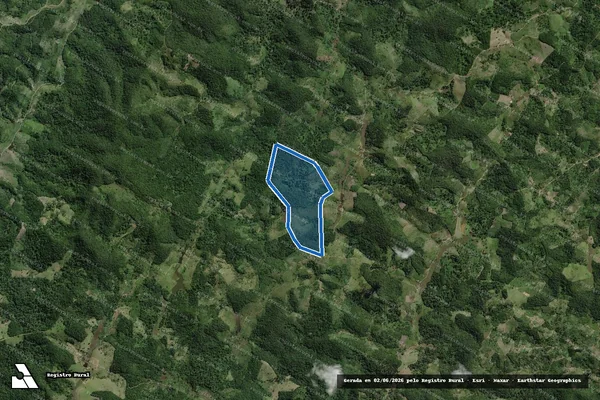 Imagem de satélite de FAZENDA PUTUMUJU - Parte 1 em Nova Ibiá - BA