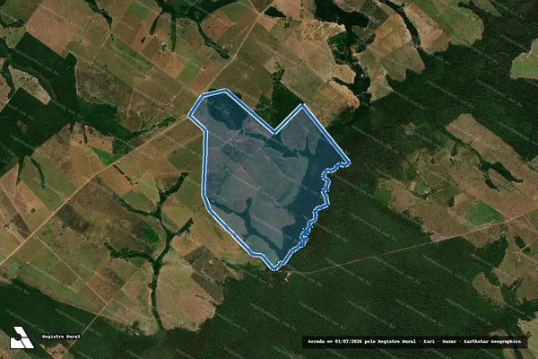 Imagem de satélite de FAZENDA SANTO ANDRÉ - ÁREA A em Nova Marilândia - MT